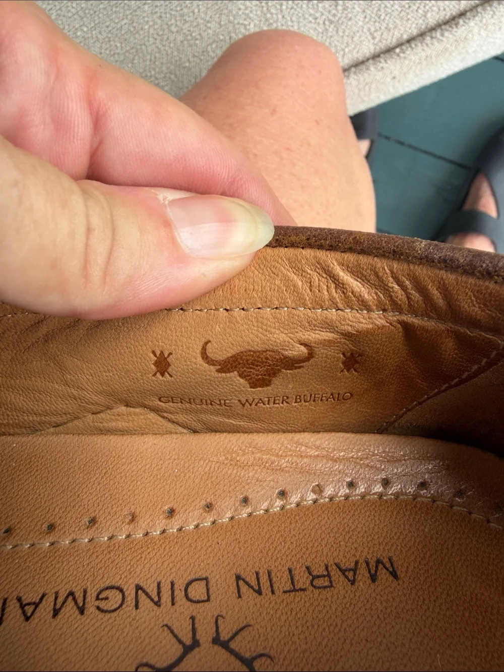 Martin Dingman Bill Genuine Water Buffalo Penny Loafers. Size 11M